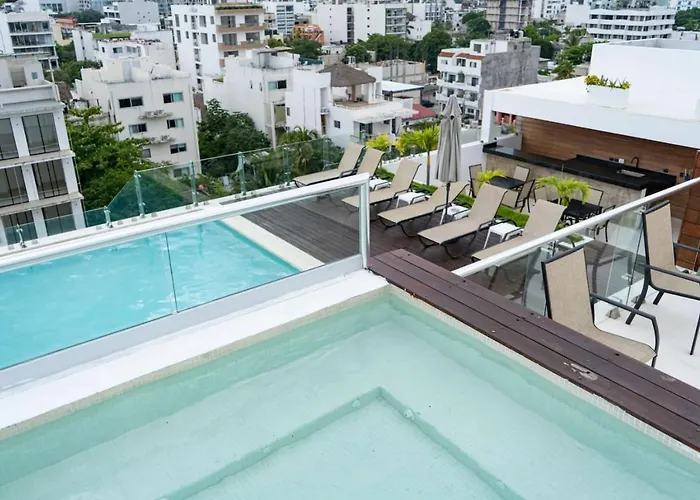 Apartment 1br At Dk52 Sea View Rooftop With Jacuzzi And Pool Playa del Carmen