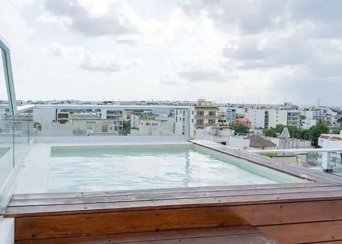 1br At Dk52 Sea View Rooftop With Jacuzzi And Pool Playa del Carmen